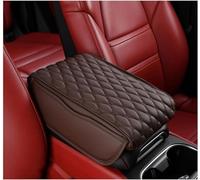 Car Armrest Box Cover Mat for VW Caddy 2K 2C SB 2003-2018 2019 2020 2021 2022 2023 2024 2025 2026, Leather Middle Console Cover Stylish Car Decoration Accessories,E-Coffee