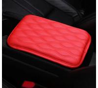 Car Armrest Box Cover Pad For Q5 FY 2018-2024 2025, Pu Leather Center Console Seat Arm-Rest Protector Cushion Interior Accessories, Striped Red