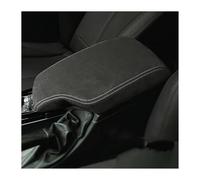 Car Armrest Box For BMW F30 F31 3 Series 2013-2019 Accessories Center Console Armrest Box Leather Protective Cover Trim(Suede White Thread,Right Hand-drive)