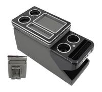 Car Armrest Box For Chrysler For Pacifica 2016-2023 +Row Front Railing Box Set Business Armrest Central Store Car Mobile(B Gray)