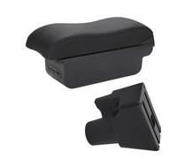 Car Armrest Box For Kia For Picanto For 3X-Line Armrest Box Car Armrest Curved Surface Leather Simple Storage Box Interior Car Center Console(B2 Black line 3USB)