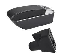 Car Armrest Box For Kia For Picanto For 3X-Line Interior Retrofit Parts Car Accessories Storage Box Simple Installation(D3 Black White line No USB)