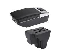 Car Armrest Box For KIA For RIO For STONIC Lx For Cerato Car Armrest Retrofit Part Storage Box Car Accessorie South America Armrest Box Center Arm Rest Console(A black line NO USB)