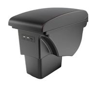 Car Armrest Box For Kia For Soul 2006 2007 2008 2009 2010 2011 2012 2013 2014 2015 2016 2017(A1 Black red Corium)