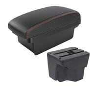 Car Armrest Box For KIA K2 X-line For Rio 3 2011 2012 2013 2014 2015 2016 Armrest Box Car Accessories Interior Storage(A1 Black Red No Usb)
