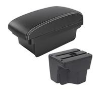 Car Armrest Box For KIA K2 X-line For Rio 3 2011 2012 2013 2014 2015 2016 Armrest Box Car Accessories Interior Storage(A3 Black White No Usb)