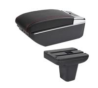 Car Armrest Box For MG3 For MG 3 Center Console Rest Armrest Box Central Store Content Storage Box Right Driving Car Center Console(C red line 7USB)
