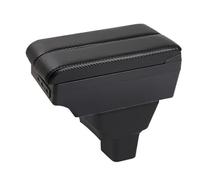 Car Armrest Box For Nissan For Kicks Armrest Auto Storage Box Bracing Heighten Interior Details Retrofit Part(C-Black black line)