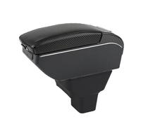Car Armrest Box For Nissan For Kicks Armrest Auto Storage Box Bracing Heighten Interior Details Retrofit Part(A-Black black line)
