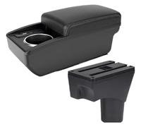 Car Armrest Box For Nissan For Sunny For March For Micra K13 2010-2022 Car Armrest Arm Storage Box Retrofit Parts(B3 white line 6 usb)