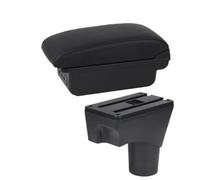 Car Armrest Box For Nissan March Micra K13 MK4 IV 2010-2023 Car Armrest Box Storage Box Centre Console Armrest Box(B Black line 3USB)
