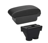 Car Armrest Box For Peugeot 208 2012-2018 Armrest Box Storage Car Accessories Parts Interior Details Auto Holder Ashtray Armrests(C3 Black white NOUSB)