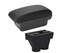 Car Armrest Box For Peugeot 208 2012-2018 Car Armrest Box Storage Box Auto Holder Ashtray Centre Console Armrest Box(B Black line 3USB)