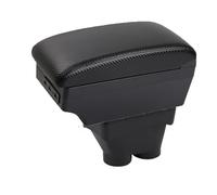 Car Armrest Box For Peugeot 208 Armrest Auto Storage Box Bracing Heighten Interior Details Retrofit Part(D-Black black lines)