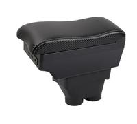 Car Armrest Box For Peugeot 208 Armrest Auto Storage Box Bracing Heighten Interior Details Retrofit Part(E-Black white line)