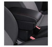 Car Armrest Box For Seat For Ibiza 6j 6L Center Console Central Store Content Storage Box With USB LED Arm Rest Center Console(B style red line)