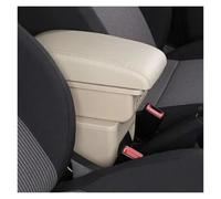 Car Armrest Box For Seat For Ibiza 6j 6L Center Console Central Store Content Storage Box With USB LED Arm Rest Center Console(B style Beige)