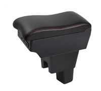 Car Armrest Box For Suzuki For Celerio Car Armrest Auto Storage Box Bracing Heighten Interior Details Retrofit Part(E-Black red line)