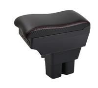 Car Armrest Box For Suzuki For Jimny JB74 Armrest Auto Storage Box Bracing Heighten Interior Details Retrofit Part(E-Black red line)