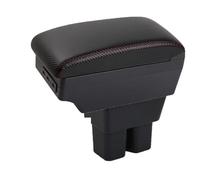 Car Armrest Box For Suzuki For Jimny JB74 Armrest Auto Storage Box Bracing Heighten Interior Details Retrofit Part(D-Black red line)