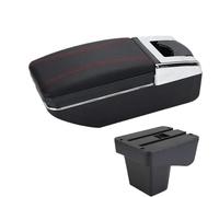 Car Armrest Box For Suzuki For Vitara Armrest Box With USB Port Center Console Storage Car Interior Multifunctional Organizer(A1 red line NO USB)