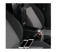 Car Armrest Box For VW For Polo Armrest Box Central Store Content Storage Center Console With Cup Holder Ashtray USB(Single USB white)