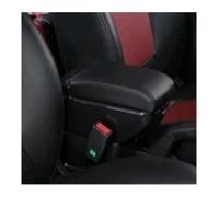 Car Armrest Box For VW For Polo Armrest Box Central Store Content Storage Center Console With Cup Holder Ashtray USB(Double USB All black)
