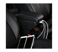Car Armrest Box For VW For Polo Armrest Box Central Store Content Storage Center Console With Cup Holder Ashtray USB(Single USB All black)