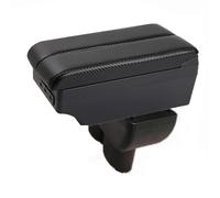Car Armrest Box For VW For Touran Caddy Armrest Auto Storage Box Bracing Heighten Interior Details Retrofit Part(C-Black black lines)