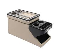 Car Armrest Box For Vw ID. For BUZZ 2022+ Row Front Railing Box Set General Business Armrest Central Store Business Car Mobile Car Center Console(B beige)