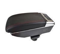 car armrest box For VW Up 2009 2010 2011 2012 2013 2014 2015 2016 2017 Car Center Console Dual Storage Box Leather Armrest Cup Holder(2)