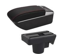Car Armrest Box Interior Details Refitting Storage Box Accessories For Opel For Astra H 2008-2011 WEFOLCC(D1 Black red No USB)