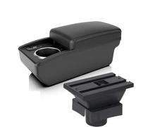 Car Armrest Box Interior Modification Super Large Storage Space Black White Red Line Abs Plastic For Citroen For Sega