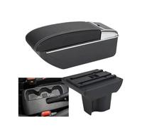Car Armrest Box Interior Retrofit Part Storage Box Car Accessorie Interior For Toyota For Rush For Avanza(D3 black white line No USB)