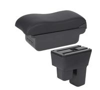Car Armrest Box Interior Storage Box For Jazz 2 2009 2010 2011 2012 2013(Black line NO USB)