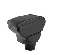 Car Armrest Box Interior Storage Box For Kia For Rio 2 2006 2007 2008 2009 2010 2011 MTVTFECEWG(B2 Black line 4 USB)