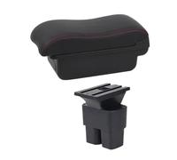 Car Armrest Box Interior Storage Box For Nissan NV200(B2 Red Line)