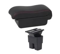 Car Armrest Box Interior Storage Box For Nissan NV200(C2 Red Line)