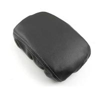 Car Armrest Box Protective Cover Leather Waterproof Central Console Trim For Golf 8 MK8 2020 2021(Black-titanium line)