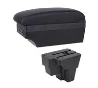 Car Armrest Box Storage Box Center Console Armrest Storage Box, For Kia, For Rio, For Stonic 2015 2016-2021, For Europe South America(E1 Black Line)