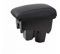 Car Armrest Box USB Heighten Double Layer Central Store Content Cup Holder Ashtray Accessories For City(Black black lines)