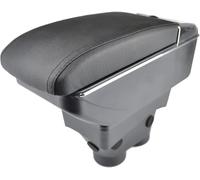 Car Armrest Car Armrest Box Peugeot 208 2013-2018 Storage Rest Dual Layer Centre Console(Black Thread)