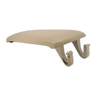 Car Armrest Car Center Console Cap Armrest Latch Cover Storage Box Lid Leather A6 C5 1999-2005(Beige)