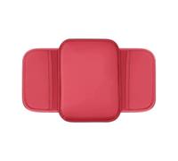 Car Armrest Cover Car Center Console Protector Cover Armrest Box Cushion Arm Rest Mat With Side Storage Pocket Leather Car Accessories(Red)