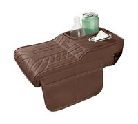 Car Armrest Cover - Console Organizer 34 x 18 x 7cm | PU Leather Center Cushion, Multifunctional Car Armrest Cushion, Truck Interior Cup Holder for Women