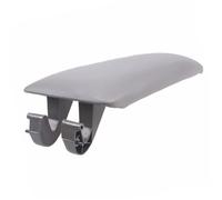 Car armrest cover For A4 B6 B7 2002-2007 Armrest Latch Cover, PU Leather Center Console Lid Protector(Gray)