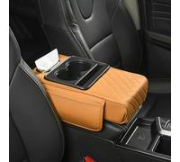 Car Armrest Cover For VW Golf 2.0 GTI MK8 CD1 2020-2026, Center Console Pad Memory Foam Elbow Rest Long Journeys, Reduce Fatigue, F/Orange