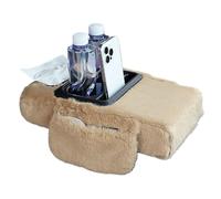 Car Armrest Cover - Soft Plush - Armrest Protector - for Car Truck Interior SUV Central Console Winter Vehicle