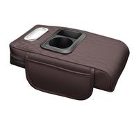 Car Armrest Cushion - Car Leather Center Console, Armrest Cushion For Vehicles | Cup Holder Tissue Tray Fits SUV Truck RV, Easy Installation Of Belt, Soft Car Car Armrest Kiss