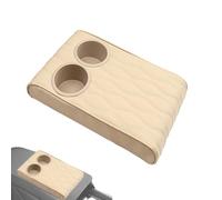 Car Armrest Cushion Double Cup Holder for Vehicles - Auto Center Console Cushion PU Leather with Elbow Rest Box Cover, Hundred Control Armrest Decoration